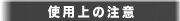 �g�p��̒���